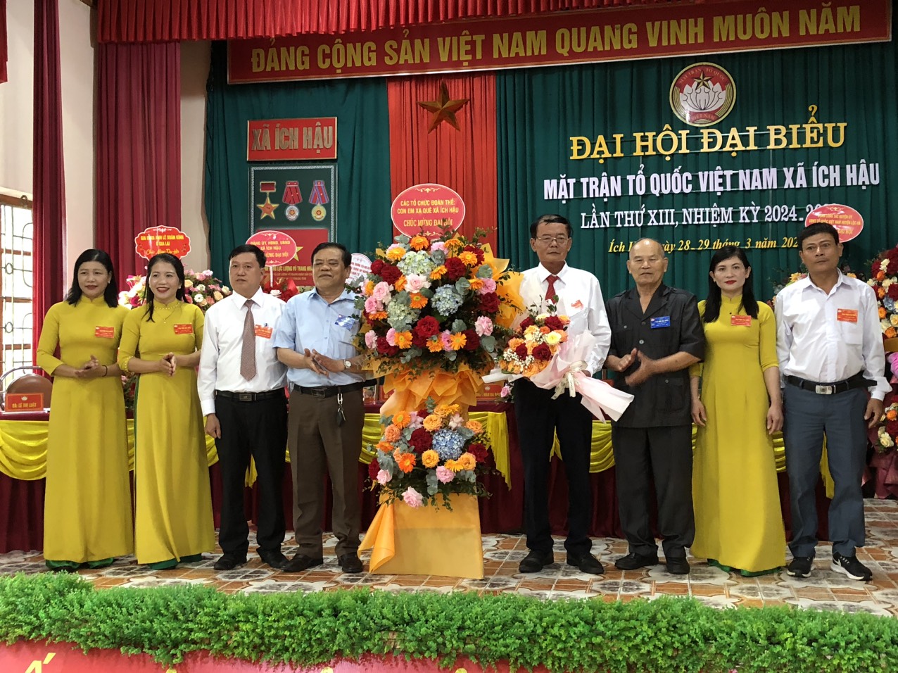 Đại hội Đại biểu Mặt trận Tổ quốc Việt Nam xã Ích Hậu, lần thứ XIII, nhiệm kỳ 2024-2029.